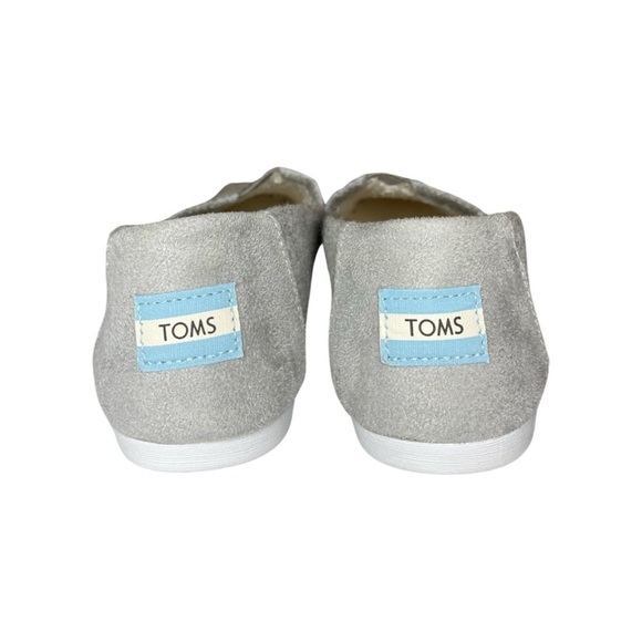 TOMS Seasonal Classic Alpargata Drizzle Grey Felt/Faux Shearling - Picture 3 of 11